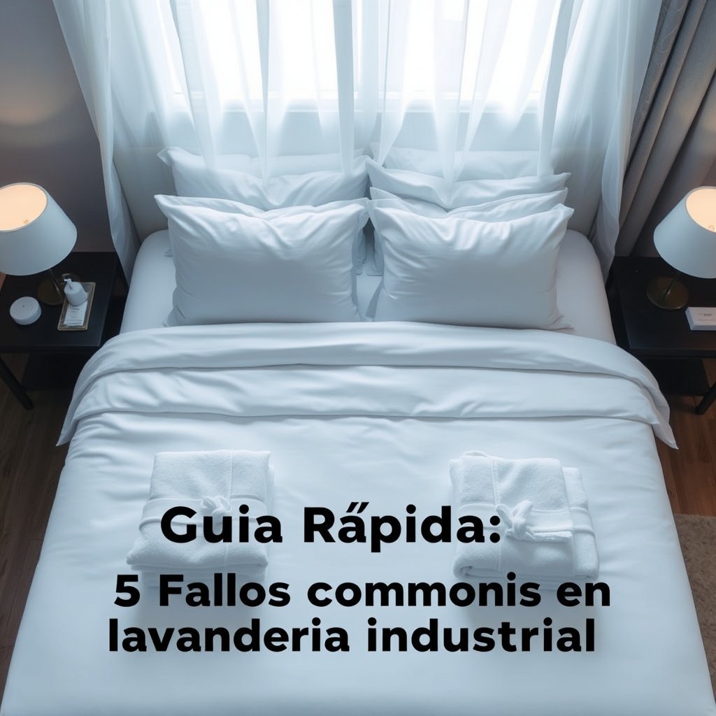 Guía Rápida: 5 Fallos Comunes en Lavandería Industrial